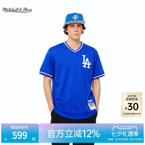 MNxMLB道奇运动短袖T恤男女