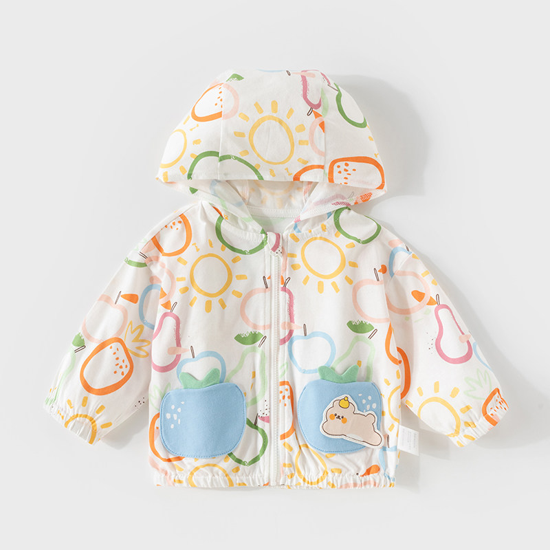 宝宝外套春夏新款婴儿长袖防晒衣男女宝宝外出防晒衣上衣外套夏装