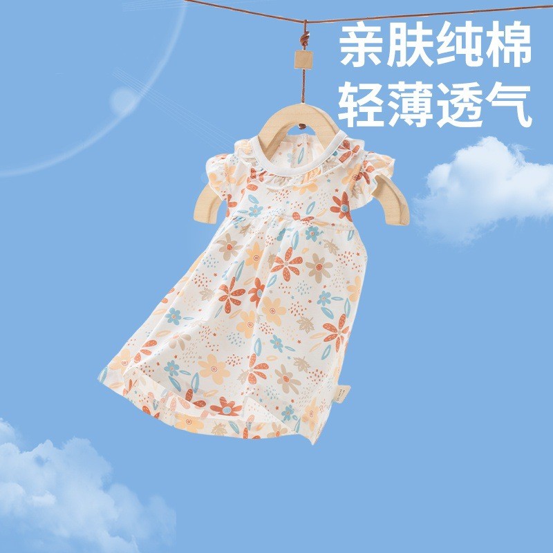 童装女童连身裙夏季薄款洋气衣服女宝宝裙子外穿公主裙