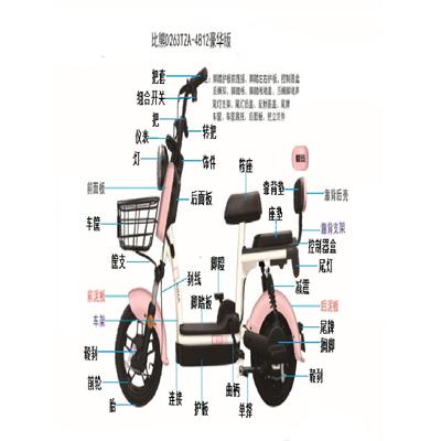 小欢喜爱玛电动车套锁仪表控制器开关电机挂钩转把全车塑料烤漆件