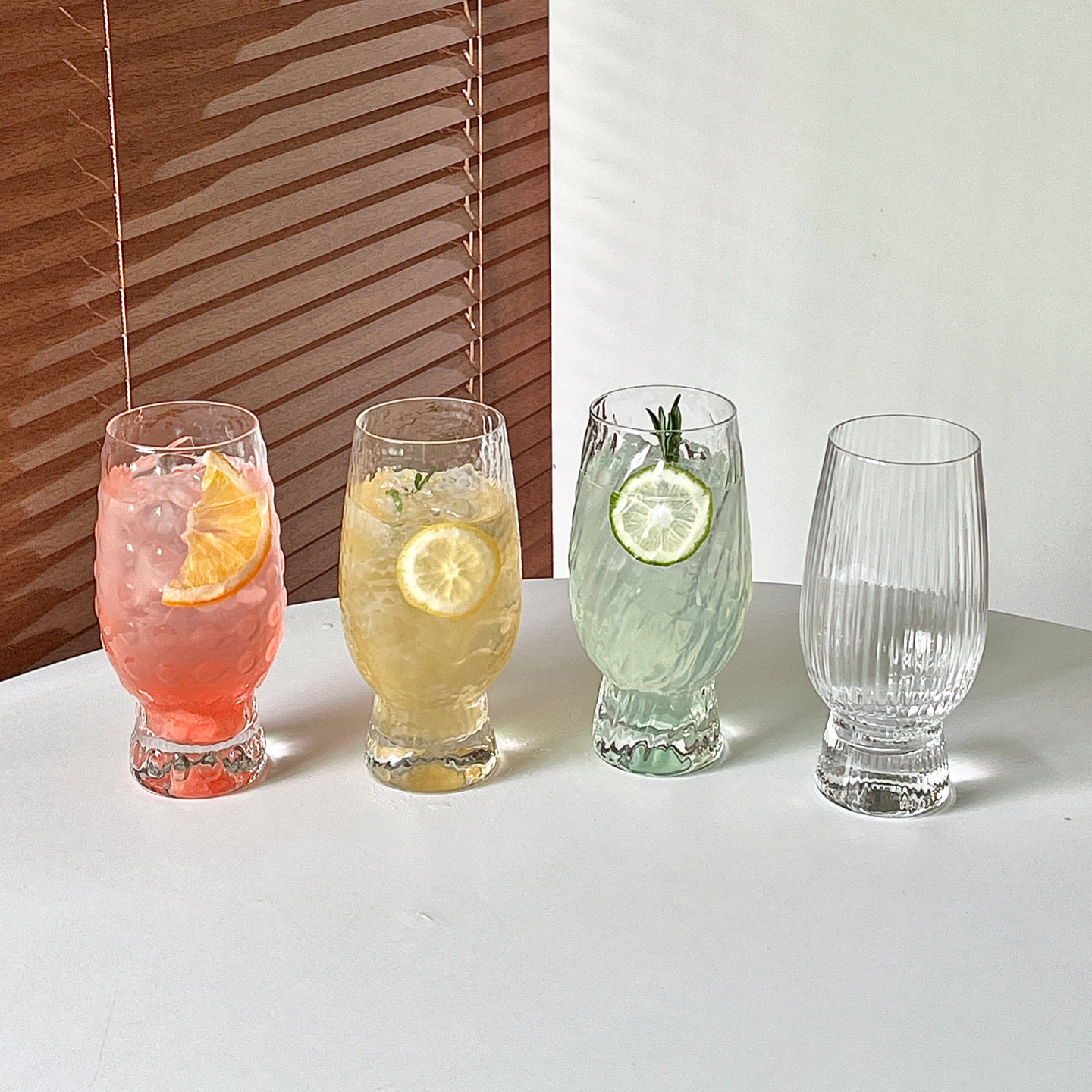 胖胖玻璃果茶杯夏天家用创意透明高颜值女冷饮料喝水果汁啤酒杯子