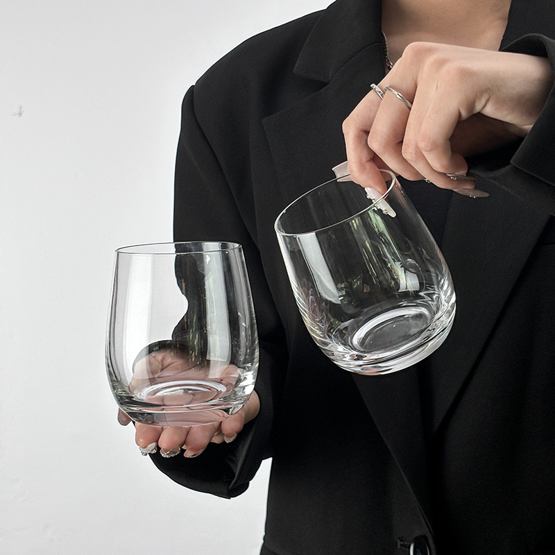 家用创意水杯玻璃杯鸡尾酒调酒杯女生威士 忌酒杯莫吉托杯子