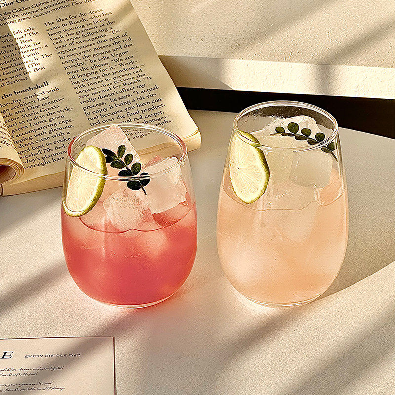 简约耐高温玻璃杯水杯子拿铁美式咖啡杯家用饮料牛奶早餐杯,餐饮具,玻璃杯,淘宝优惠券,粉丝福利购,淘宝优惠卷