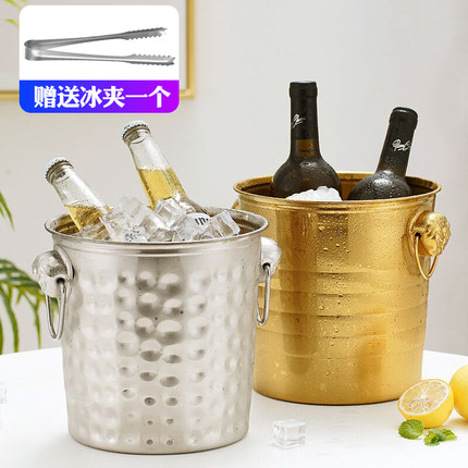 不锈钢冰桶 加厚KTV酒吧欧式香槟桶冰块桶啤酒冰桶高颜值家用商用