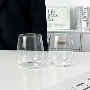 简约ins风透明超薄玻璃杯家用创意鸡尾酒杯果汁杯喝水杯情侣杯