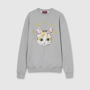 日本本土代购圣诞限定 GUCCI 联名 樋口裕子 圆领T恤短袖印花卫衣