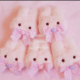 在途日本本土名古屋anir粉红屋手作作家兔子毛绒玩偶公仔挂件限定