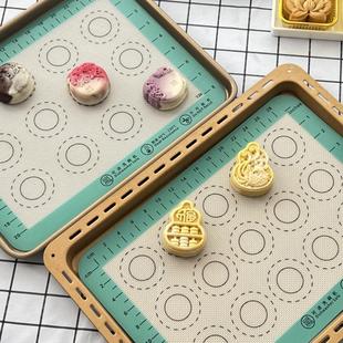 耐高温硅胶烤垫月饼马卡龙高比克5a80s海氏i7c40烤箱正方28烤盘垫
