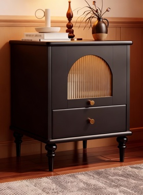 复古轻奢黄铜拱门抽屉床头柜摆件