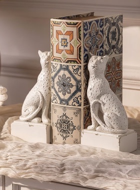 创意豹纹动物树脂摆件