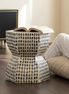 轻奢几何手工编织托特包单肩斜挎