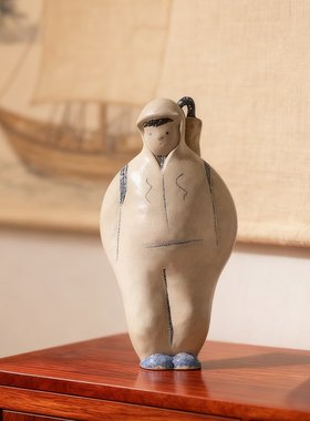 景德镇陶瓷人像雕塑摆件