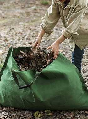 落叶收集袋园艺垫换土垫多功能特大帆布袋军绿色拌土垫子操作垫