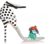 rulers 糖果色 女鞋 花朵超高跟 silla 子 凉鞋 拼色鞋 2018