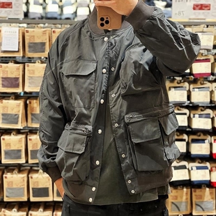 BENS轻甲山系 Fit穿搭型 JP潮多袋机能风春日棒球领夹克外套Clean