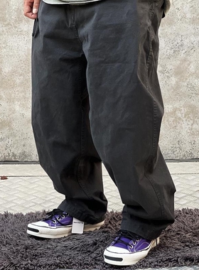 碾压 NT5412紫标平替日系复古宽版阔型微锥工装休闲裤WIDETAPERED