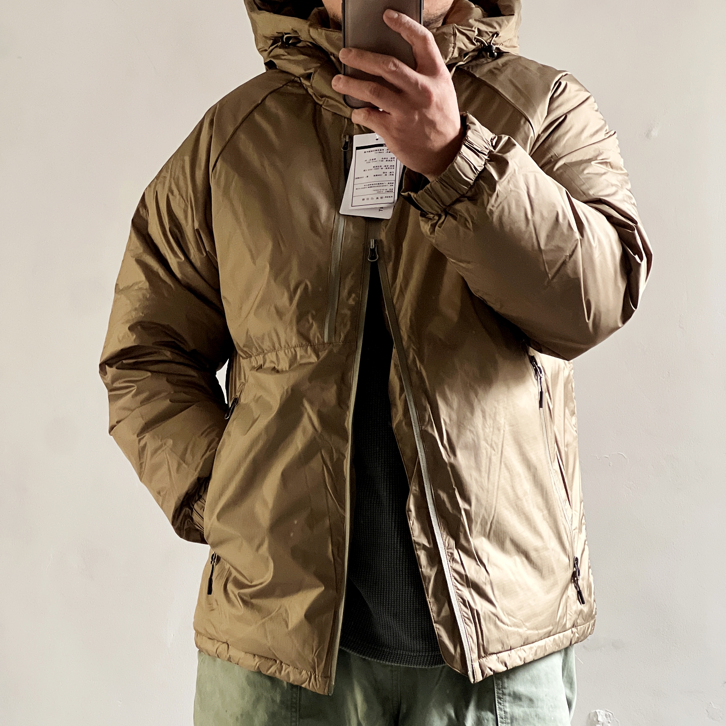 BEN'S制品平替CMF ourdoor山系户外露营防水连帽85%羽绒服高克重