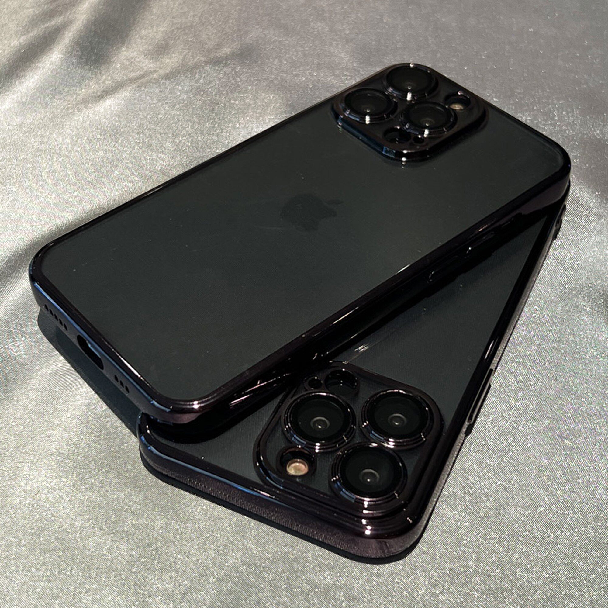 暗黑风电镀透明软壳适用vivo手机壳iqooz7x/z7i高级感iqoo11/10pro