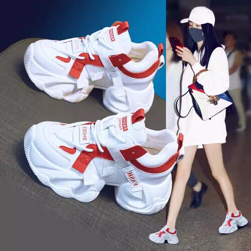 内增高老爹鞋女款2026春秋新款超