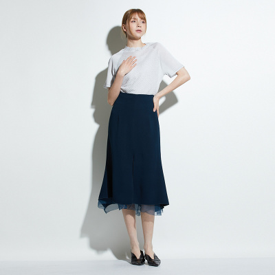 README中长款高腰鱼尾裙