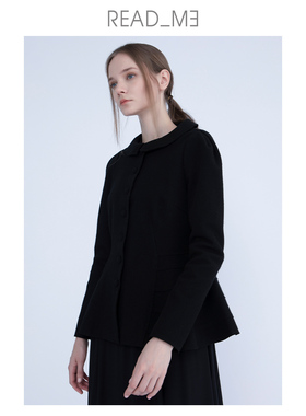 readme读我秋冬绵羊毛复古裙摆式收腰大衣60915310