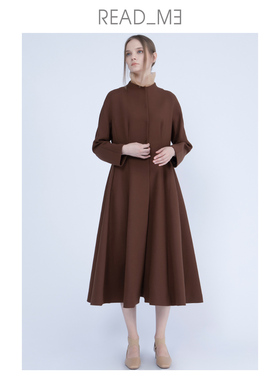 readme读我修身收腰女长优雅风衣大衣60950602