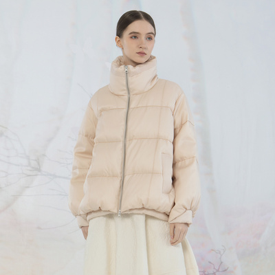 README立领短款羽绒服