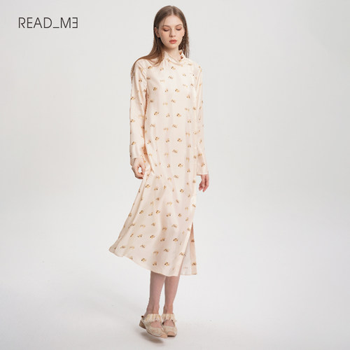 readmeH型印花连衣裙