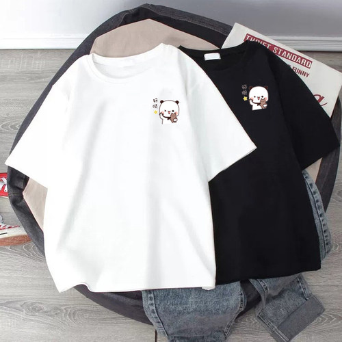 纯棉宽松显瘦白t恤短袖夏季上衣