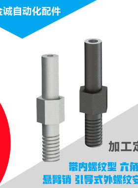 引导式外螺纹安装型悬臂销MFJ41/51/42/52六角型带内螺纹加工定做