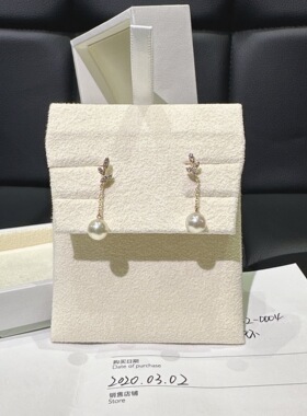 二手tasaki潮塔思琦时珍珠kugel耳环 配盒子证书