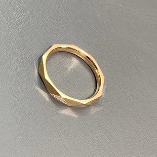 二手Graff格拉夫LG Signature玫瑰金62号宽版戒指