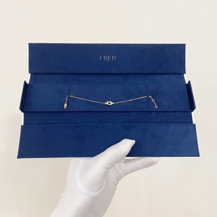 二手Fred斐登mini玫瑰金force10满钻马蹄扣手链 附盒子保卡