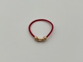 二手Fred斐登红绳中号款 玫瑰金带钻手链手绳 15号经典