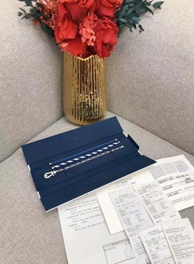 二手闲置FRED斐登白金马蹄infinie满钻大号18号手链 配盒子保卡