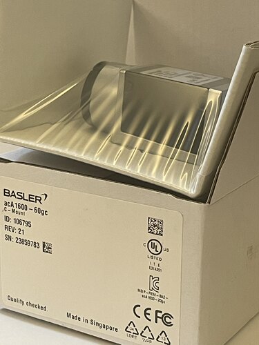 basler工业相机原装全新aca1600-60gc质保