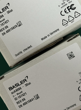 全新原装工业相机acA4096-30uc 900万像素1.1英寸靶面