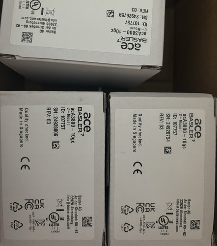 basler工业相机原装全新现货aca3800-10gc，质保三年
