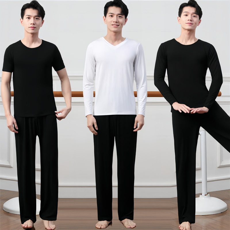 现代舞裤子套装宽松上衣男士