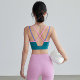 岚纹交叉美背运动内衣女一体式 聚拢防震瑜伽背心健身跑步训练文胸