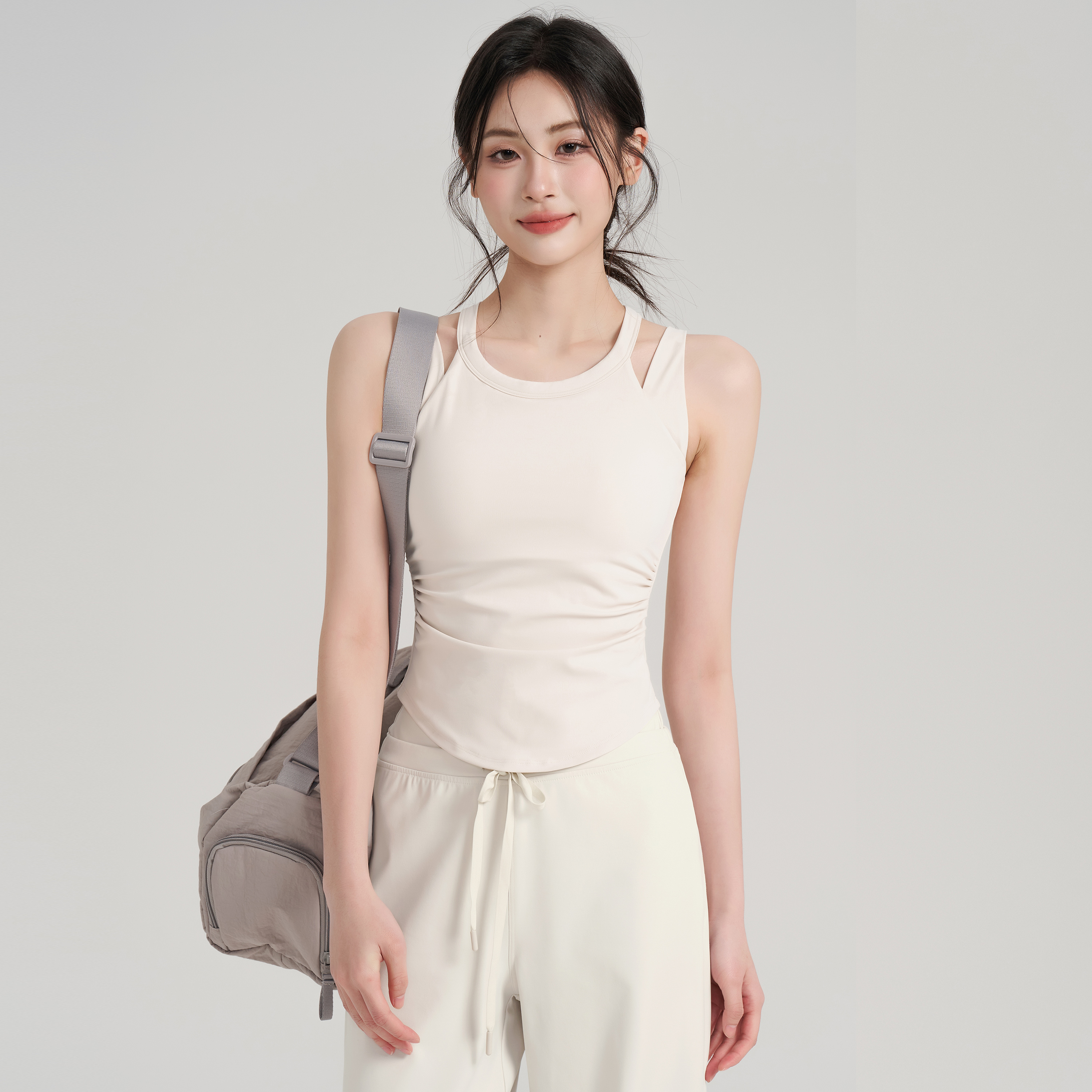 一体式运动背心女瑜伽服健身文胸