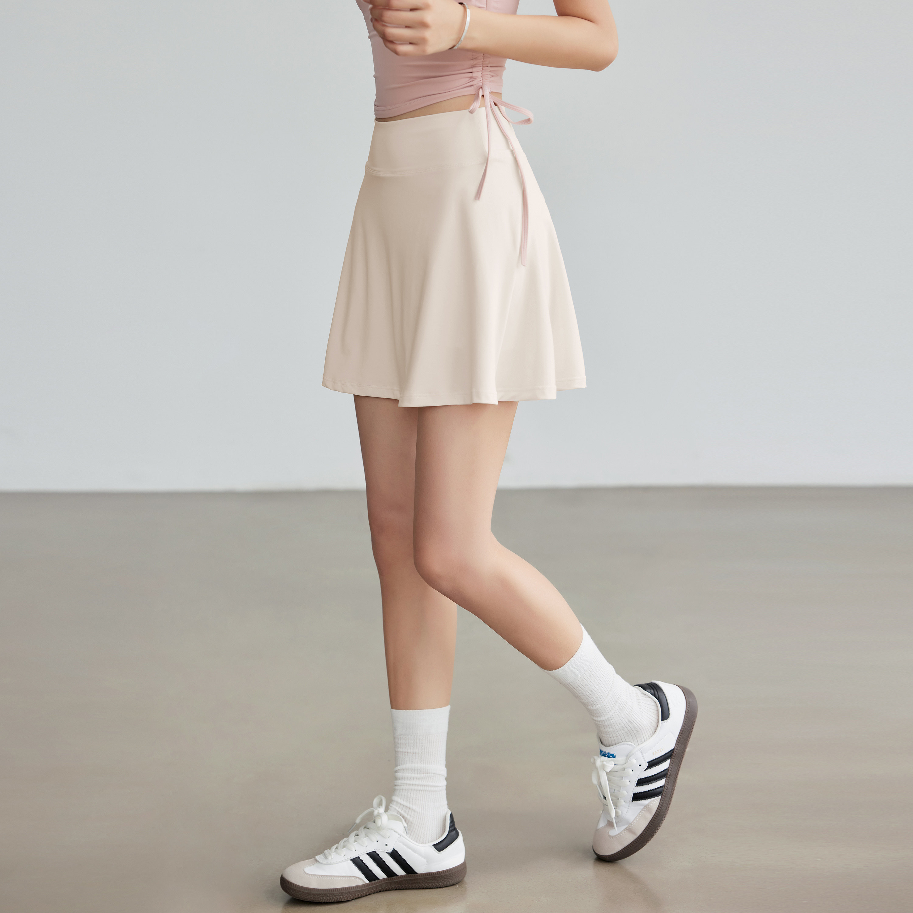 岚纹防走光半身裙女夏季高腰显瘦网球裙羽毛球裙跑步运动健身短裙,运动服/休闲服装,运动半身裙,淘宝优惠券,粉丝福利购,淘宝优惠卷