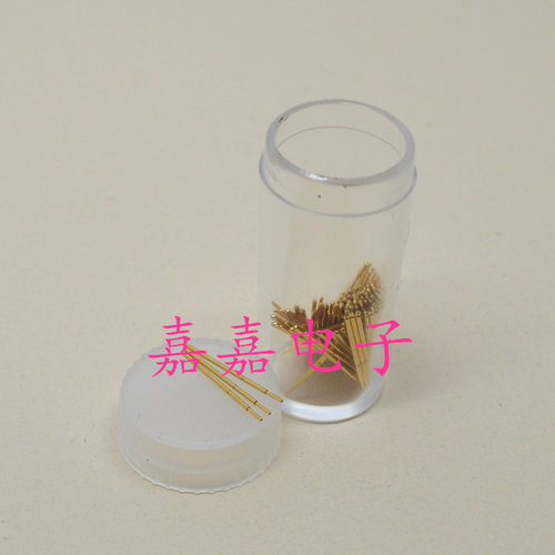 40#镀金头探针P038-J/D（直上圆头）测试针0.38mm 弹簧针 顶针