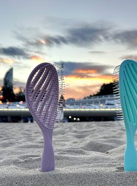 德国MR.GREEN绿先生进口弹力镂空长顺蓬美发清洁气垫囊按摩梳子