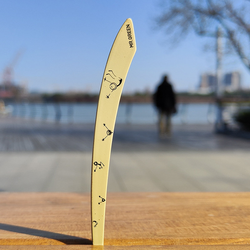 德国mr.green绿先生进口不锈钢柳叶眉毛夹子美容清洁护理修眉刀