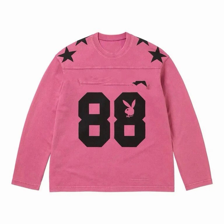 thumbnail for Milu's own SS26 Football Top pullover round neck 88 rabbit long sleeve T-shirt football jersey is the same style for men and women