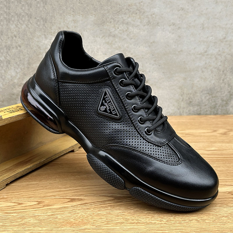 男士皮鞋牛皮透气百搭运动闲鞋