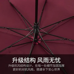 男兩用紫外線雨傘折疊全自動太陽二折傘加固遮陽抗風女晴雨