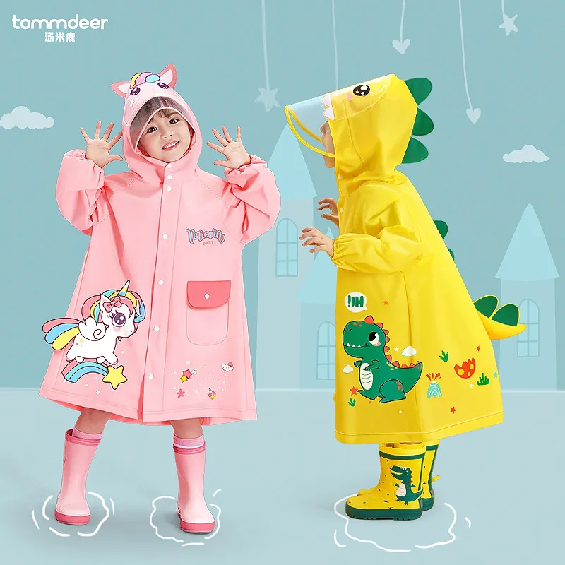 儿童雨衣女童男童女孩幼儿园小孩小小童宝宝书包位雨披