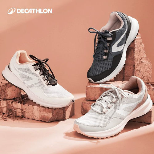 爆款耐磨抓地颜值跑鞋迪卡侬女